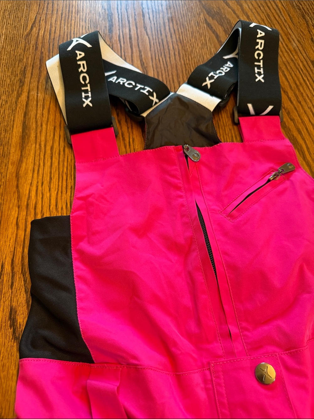 Arctix Hot Pink & Black Women's Ski Bib Pants - Picture 3 of 11